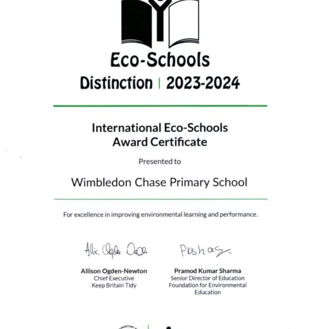 WCPS ECO Certificate 2023 24